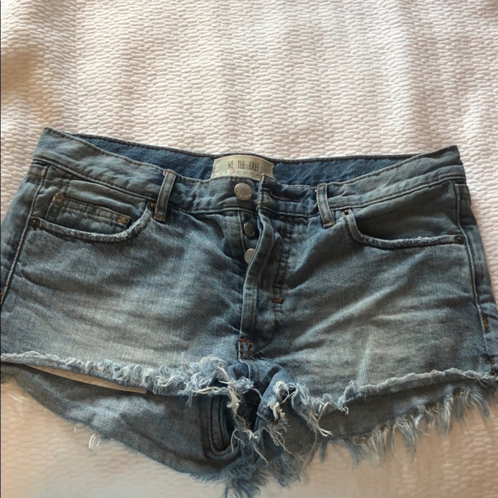 Free people jean shorts!